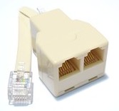 RJ10 Doubler/Splitter With Flylead