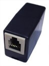 RJ10 Female to RJ45 Female Coupler