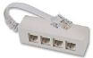 RJ45 Male to 4 RJ45 Female Sockets